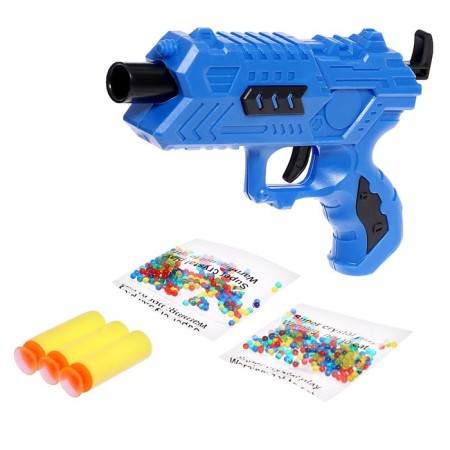 Blaster "Croud", shoots soft and hydrogel bullets, Mix color-8