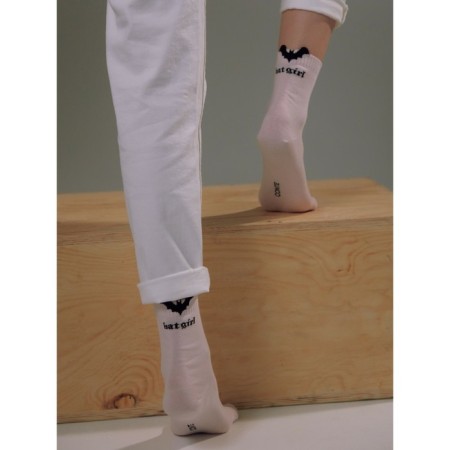 Women's socks with Pikot Conte Elegant Batgirl, size 23, light pink color-1