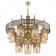 Suspended chandelier Citilux "emir" CL467193, 9x75W, E27, brown color