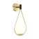 Bra Flari, 1x40W E14, black color, gold, IP20