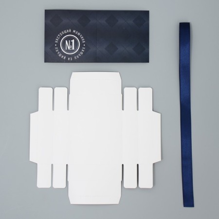 Gift folding box, packaging, “real man”, 10 x 10 x 10 cm-7