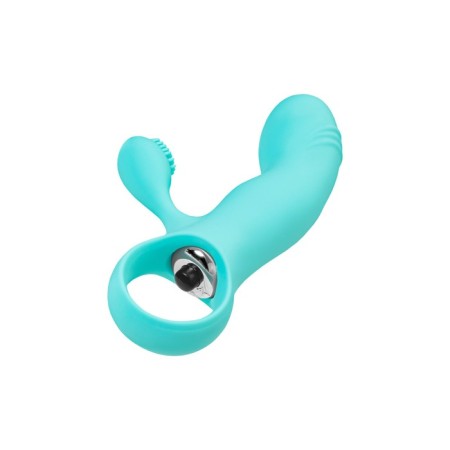 Willy Eromantica double stimulation vibrator, 12 cm, silicone, mint color-6