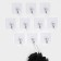 A set of self -adhesive hooks, 10 pcs, size 5.6 × 5.6 cm