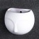 Figure pot "Silhouette" with a suspension, white, 10x7cm