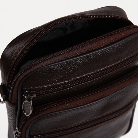 Male bag, brown color-5