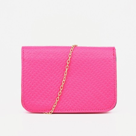 Baby bag on magnet, long chain, raspberry color-1