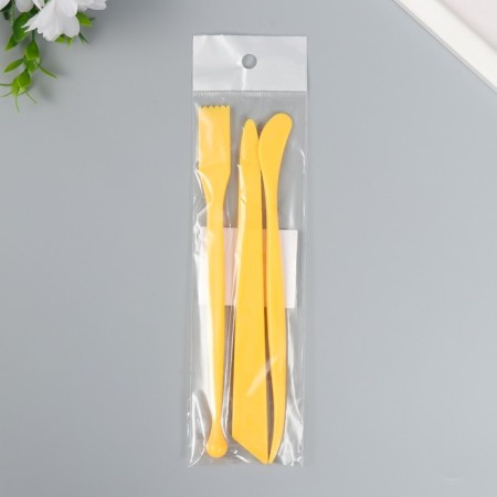 Tools for modeling and giving a set 3 pcs plastic 18 cm mix-3