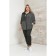 Female trousers, size 54, black color