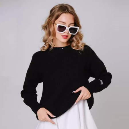 Women's sweater, black color, size 44-48 (One size)-1