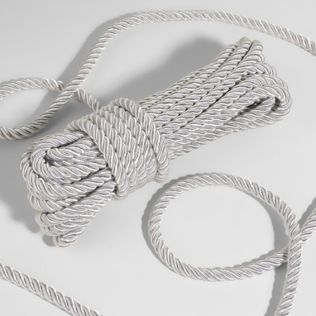 Cord twisted, d = 10 mm, 9 ± 1 m, silver color