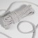 Cord twisted, d = 10 mm, 9 ± 1 m, silver color