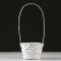 Wicker basket, bamboo, d13xh9.5/28 cm, gray