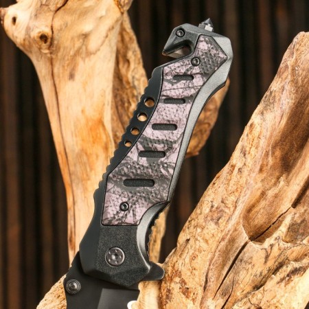 Folding knife stinger, 90 mm, hilt: steel, aluminum, cardboard box-5
