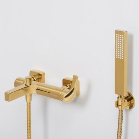 Wasserkraft sauer 7101 bath mixer, single -leaf, watering can, pour 181 mm, gold-5