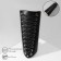 Bracelet Skin "Cuff" on lacing, tall, silver-black color,
