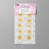 Knitted elements "chamomile", 3.4 × 3.4 cm, 10 pcs, white/yellow color