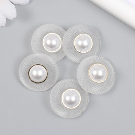 Button plastic for the creativity "Pearl-Razhushka" 2.7x2.7x1.5 cm-2
