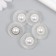 Button plastic for the creativity "Pearl-Razhushka" 2.7x2.7x1.5 cm