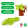Designer "Monkey and crocodile", 4 details