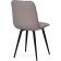 STULL OF A METALLARCASA RALF Metal/Velor, Black/Latte 44x53x83 cm