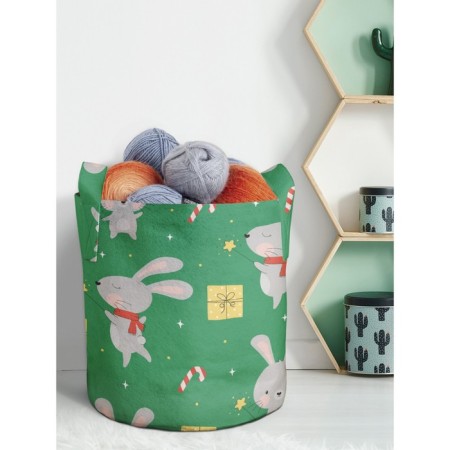 Textile bag "Mouse Sorceress", for storing things and toys, size 30x30 cm, 18.9 liters