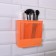 Organizer for storage "Classic", hinged, 2 sections, with an adhesive base, 14.5 × 14.5 × 7.5 cm, color mix