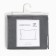 Pillowcase Ethel 50x70cm, gray color, 100% cotton, stump, 125 g/m2
