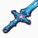 A set of weapons "Ice", sword, shuriken, kunai
