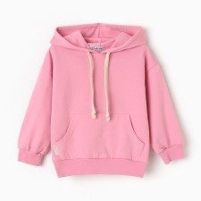 Sweatshirt for girls pink, pink, height 116