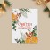 Postcard-Mini "Happiness in the New Year", composition with oranges, 6 x 8 cm, New Year