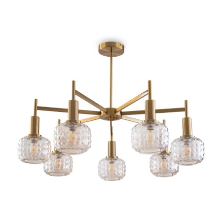 Ceiling lamp FREAA FR5366CL-07BS Fero, 800x800x550 mm, E14, 7x40W, brass color-2