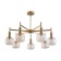 Ceiling lamp FREAA FR5366CL-07BS Fero, 800x800x550 mm, E14, 7x40W, brass color