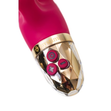 Vibrator Mystim Hop Hop Bob, 16.5 cm, silicone, burgundy color-3