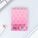 Notepad on the crest in a cage A7, 40 liters. Cover coated paper "Girl"