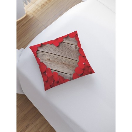 Pillowess decorative “heart from roses”, on a zipper, size 45x45 cm-1