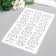 Plastic stencil "patterned monograms" 24x16 cm