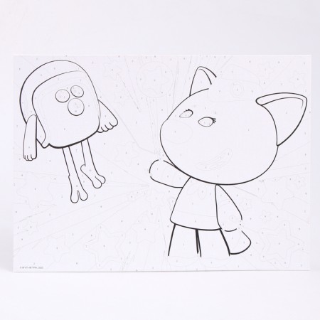 Picture for coloring by numbers "Mi-Mi-Mim", 32.7 × 17 cm-3