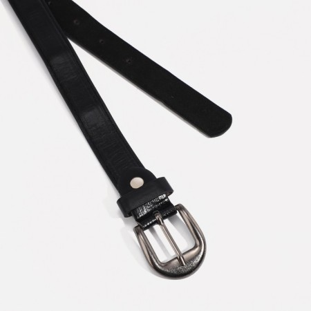 Children's belt, screw, buckle for metal, width - 2cm, black color-1