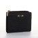 Women's wallet on the button, black color