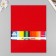 A set of felt 22x30 cm, 5 sheets, Korea, col. red