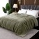 Aurelia blanket, size 220x240 cm, olive color