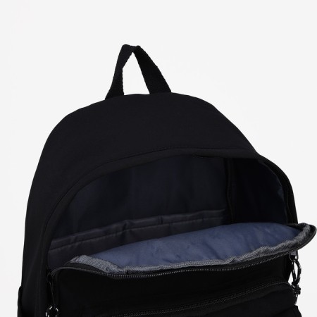 School backpack from lightning textiles, external pocket, Fulldorn, Black color-5