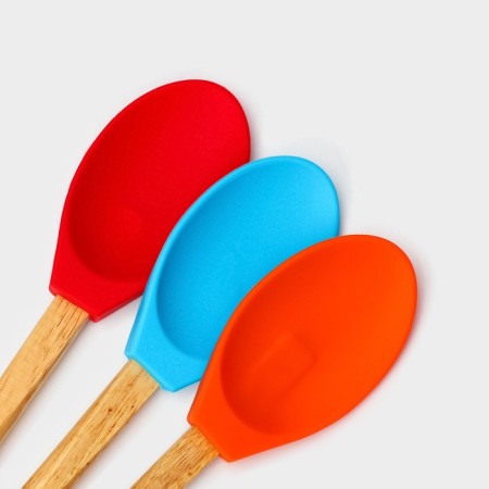 Spoon Garnish shares "bamboo", silicone, 34 cm, mix color-8