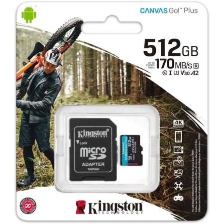 MicrosdxcCC memory map Kingston 512GB SDCG3/512GB Canvas GO! Plus + Adapter-2