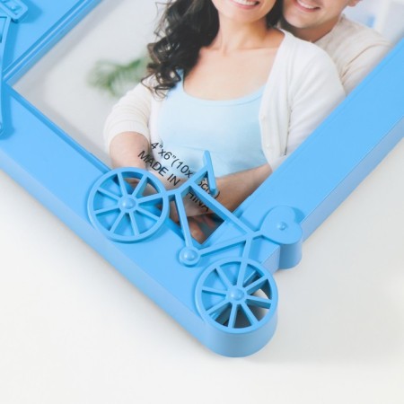 Photo frame with backlight "Eiffel Tower" Plastic, 10x15 cm, col. blue-3