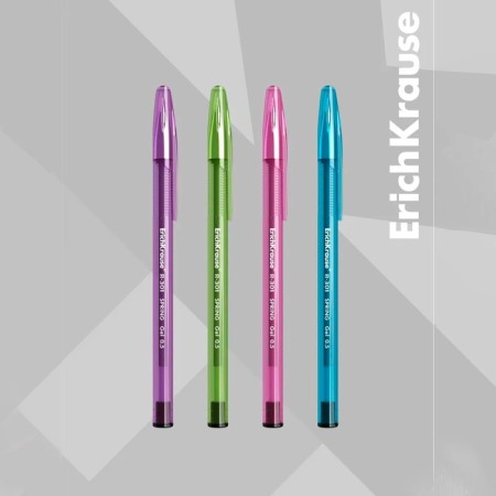 Gel pen Erichkrause R-301 Spring Gel Stick, black ink, node 0.5 mm, letter line 600 meters-4