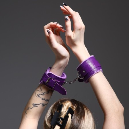 Assessor for the carnival-handcuffs, purple color-3