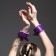 Assessor for the carnival-handcuffs, purple color