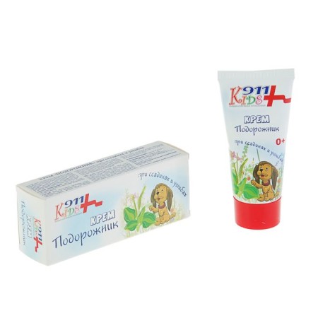 Children's cream "911" Plantain from abrasions and bruises, 50 ml