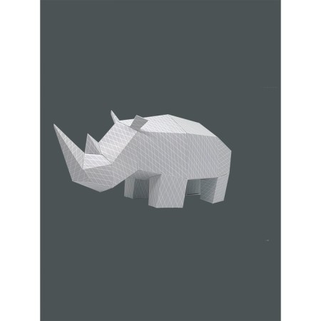 Designer "polygonal figure. Rhinoceros"-1